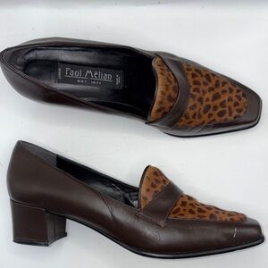 Paul Melian Vintage Women’s Brown Cheetah Loafer size 9